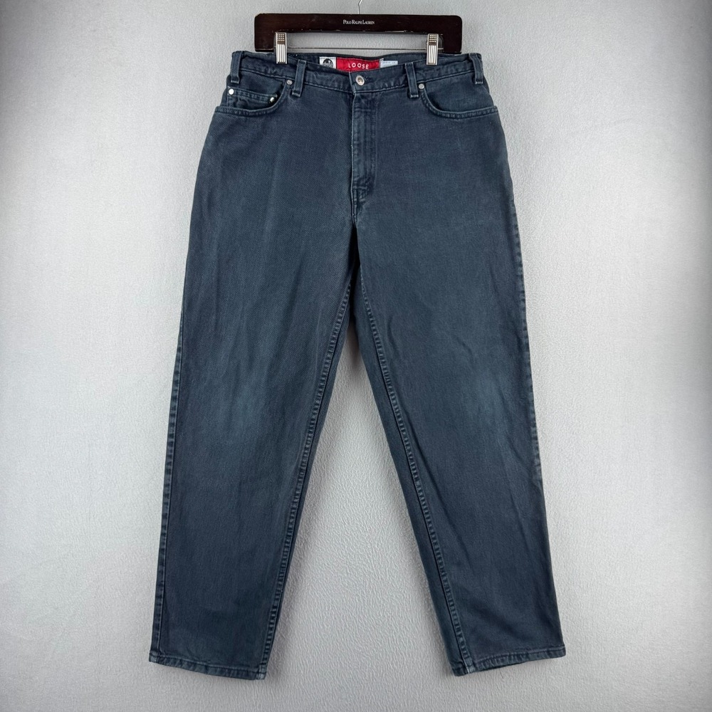 Vintage Levis Silvertab Jeans Mens 34 (Fits 34x29) Loose Fit Made in USA 90s